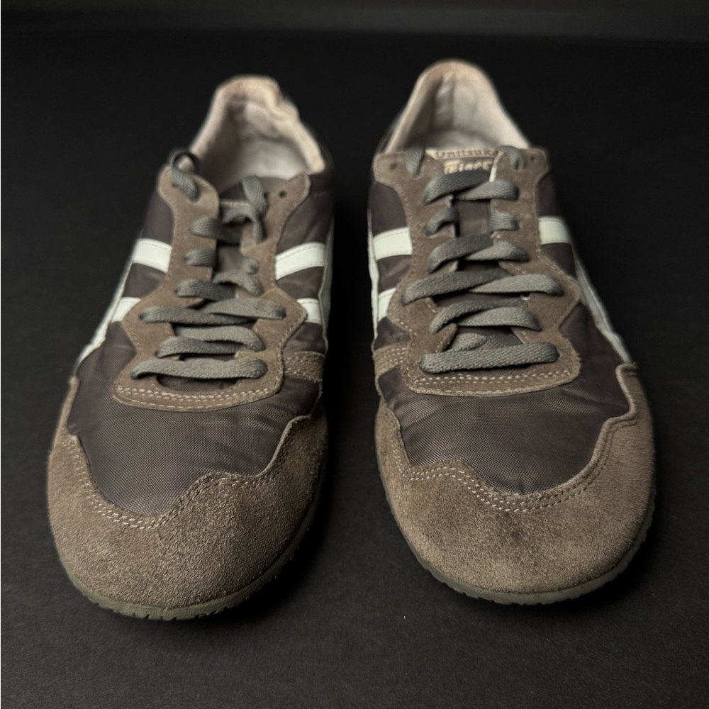 Onitsuka Tiger Serrano by Asics Brown and Gray Sneakers Men’s Size 9.5 - Picture 3 of 7